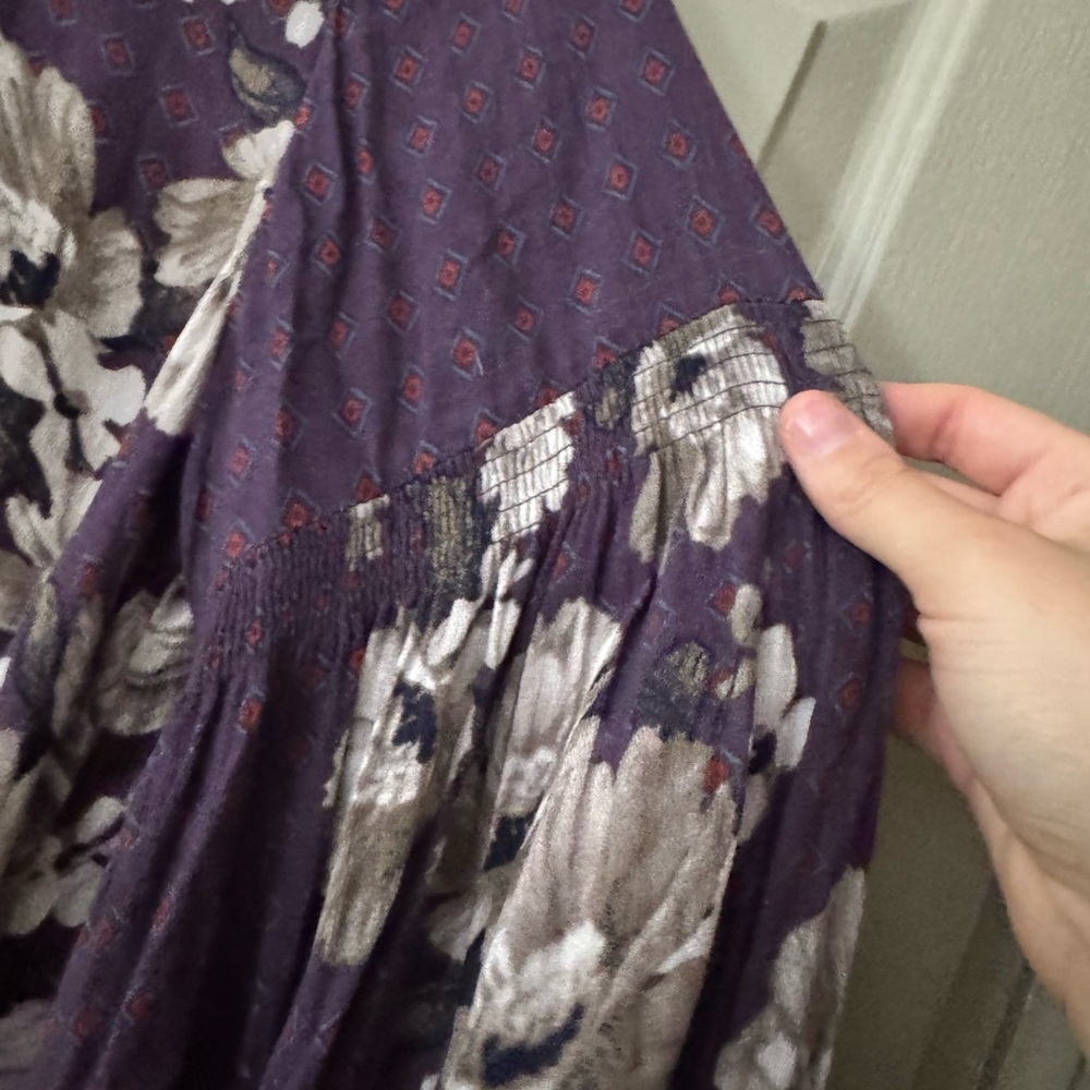 Purple floral romper - Picture 4 of 9
